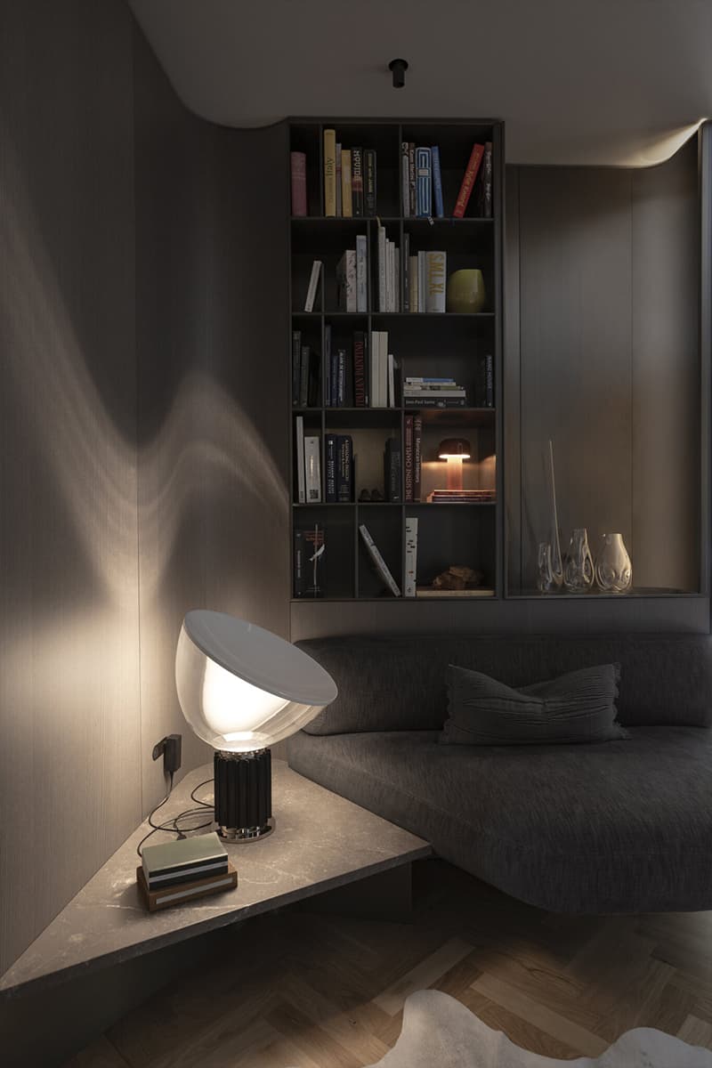 Обволакивающие темные оттенки и ванная со стеклянным потолком в интерьере австралийского коттеджа — проект Adrian Amore Architects