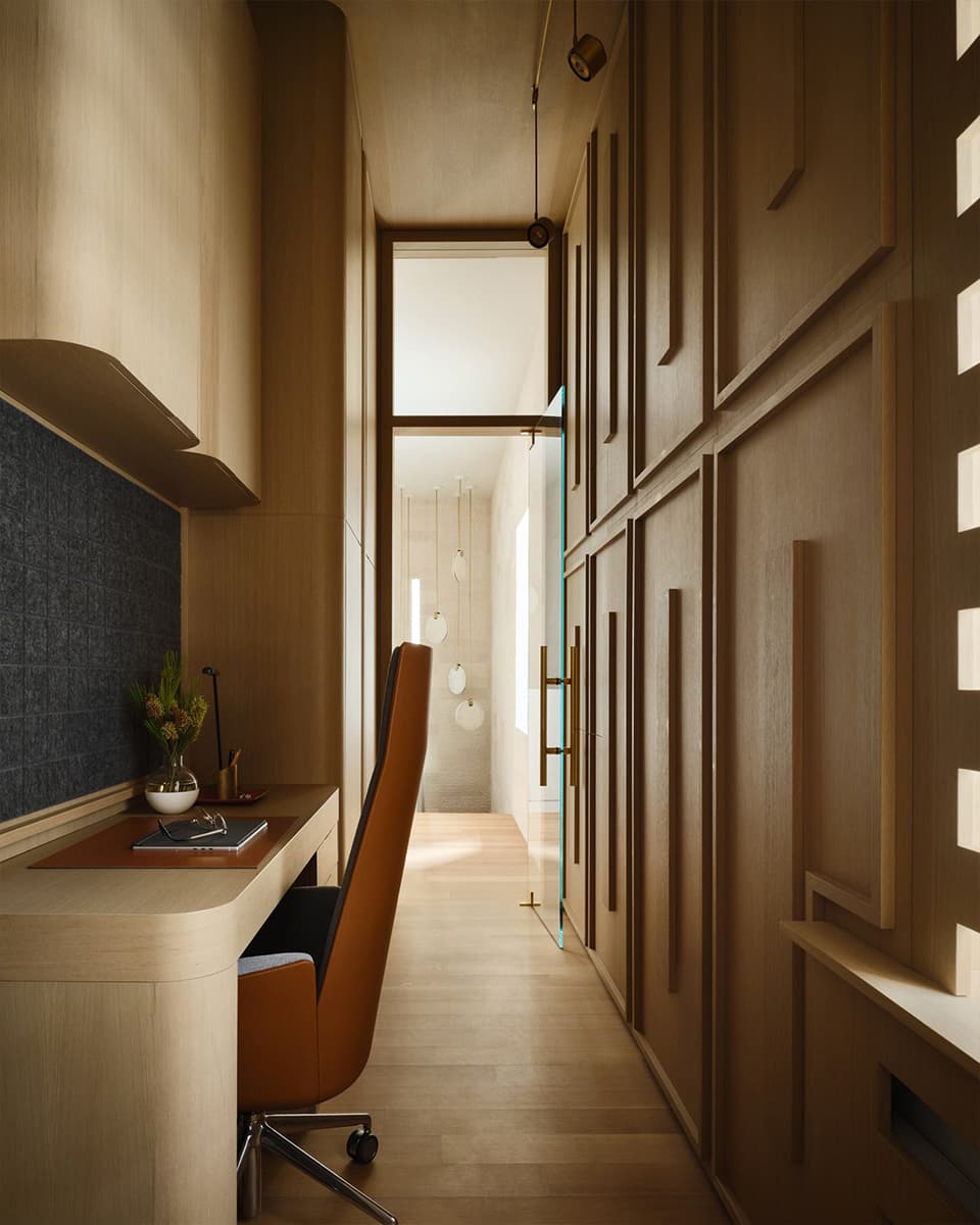 Фактурные гипсовые панели и нарядные панно в гламурном интерьере нью-йоркской квартиры — проект Тимоти Годболда