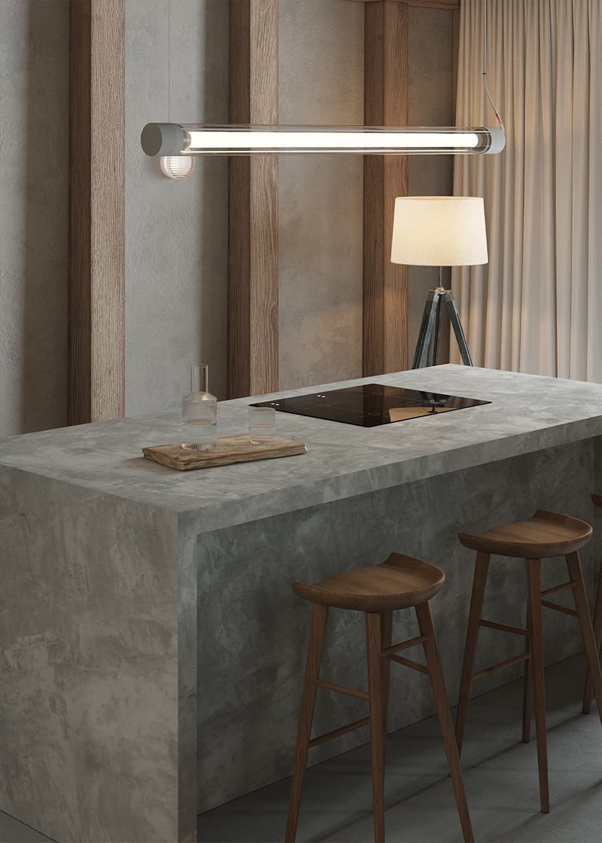 Брутальные фактуры и отсылки к модернизму в интерьере старинного парижского коттеджа — проект BRANCH STUDIO