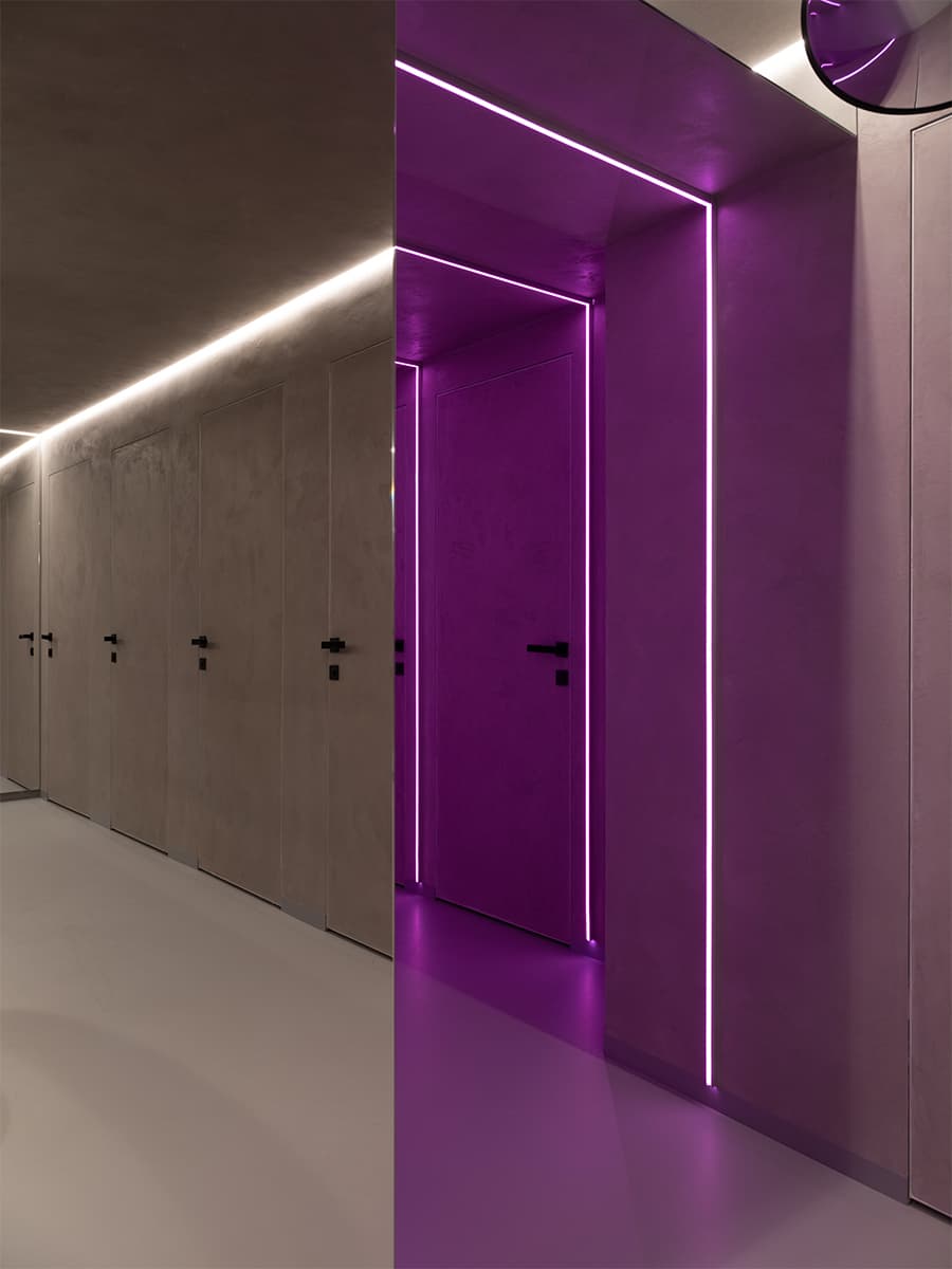 Отсылки к кинопленке, световые кубы, динамичное пространство и историческая локация кинотеатра в Санкт-Петербурге — проект DA Bureau