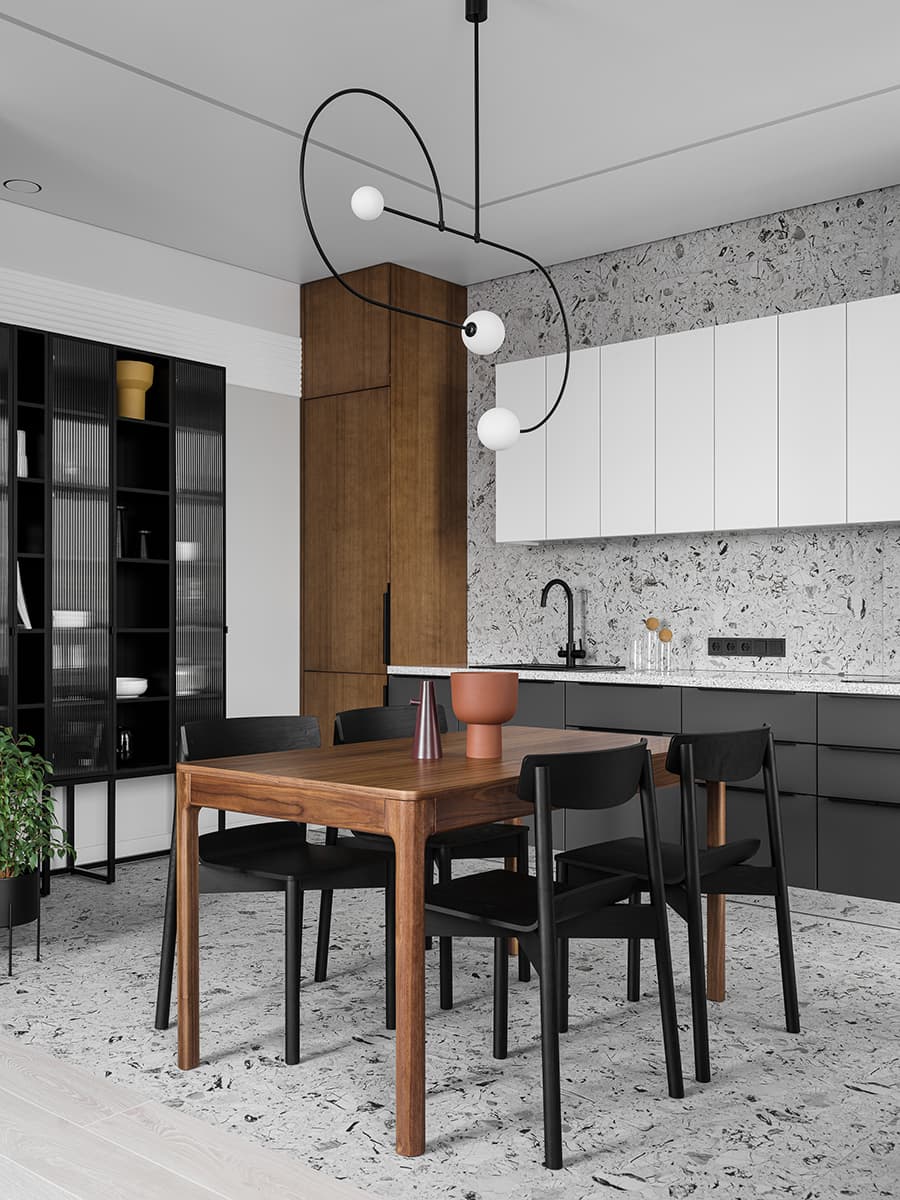 Интерьер квартиры с собственной музыкальной студией для молодого бизнесмена — проект Алины Пужак