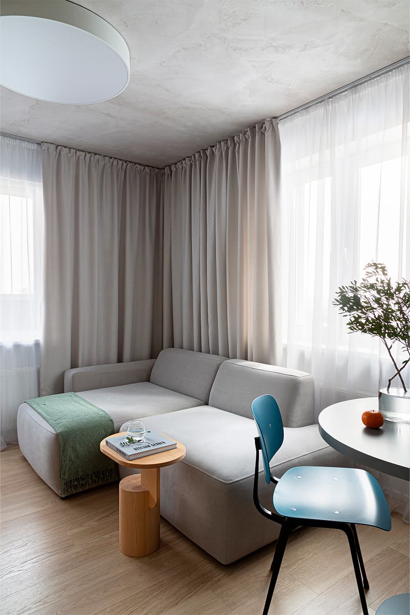 Функциональный интерьер маленькой минской квартиры для молодой пары — проект SVAI Studio