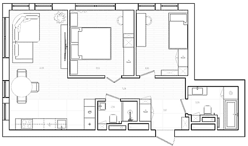 Гармоничный интерьер московской квартиры для семьи дизайнеров — проект студии ANGA PROJECT