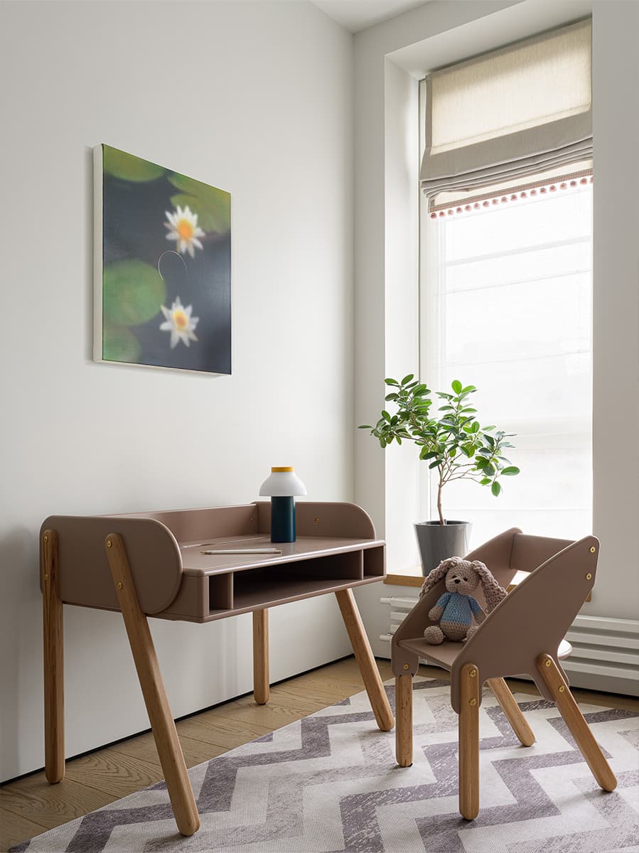 Гармоничный интерьер московской квартиры для семьи дизайнеров — проект студии ANGA PROJECT