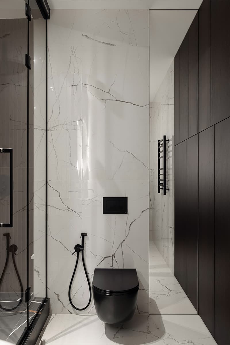 Все и сразу: большая гостиная, хаммам и рабочий кабинет в квартире сложной планировки — проект Сергея Купреенко