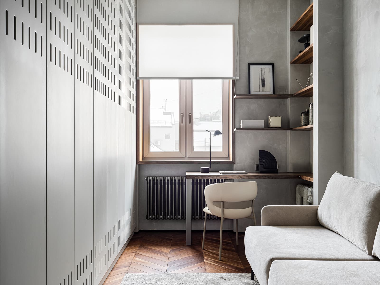 Светлый интерьер квартиры в центре Москвы с отсылками к экостилю — проект OMNIA STUDIO