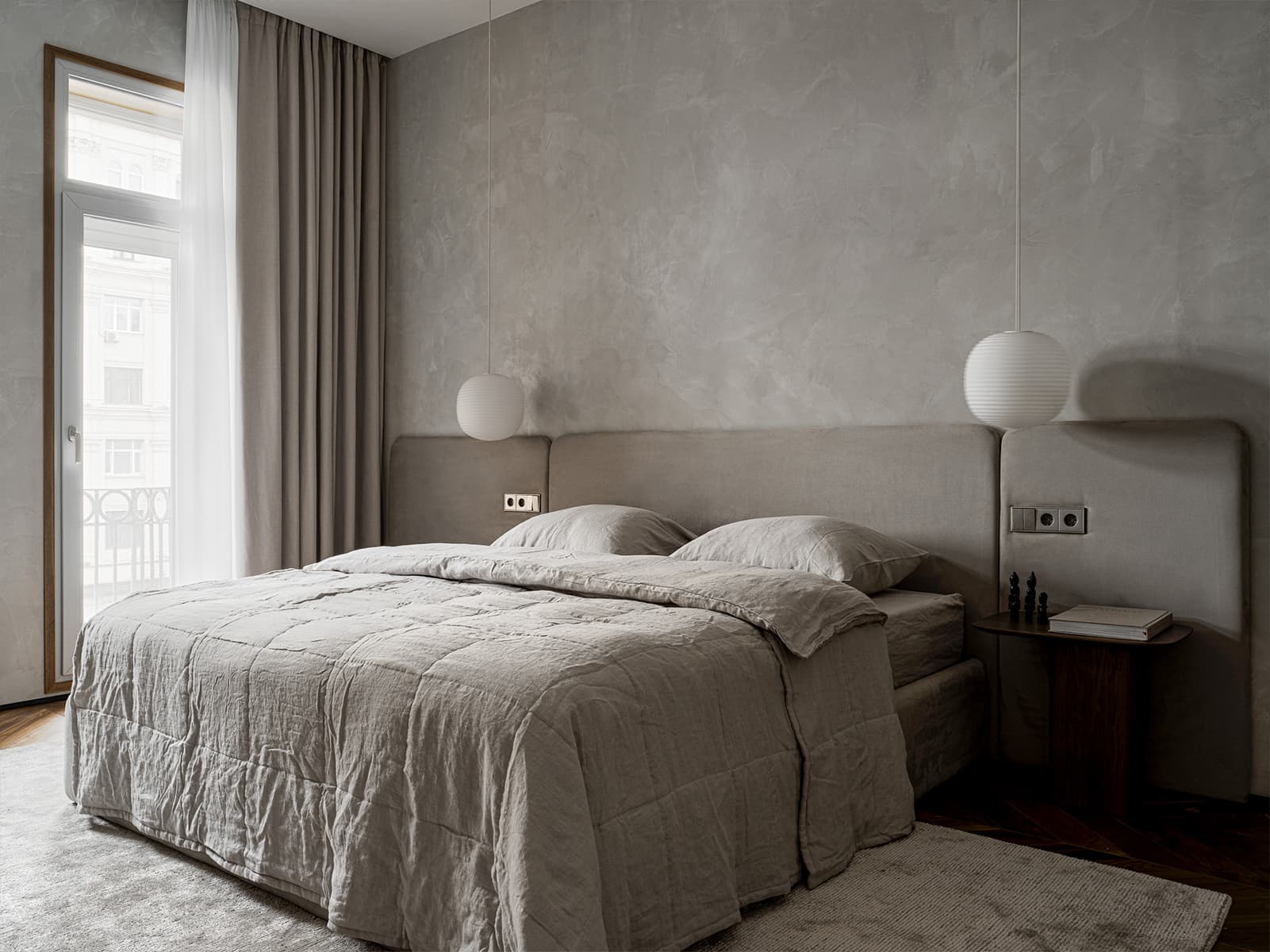 Светлый интерьер квартиры в центре Москвы с отсылками к экостилю — проект OMNIA STUDIO