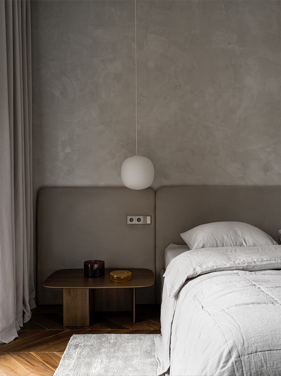 Светлый интерьер квартиры в центре Москвы с отсылками к экостилю — проект OMNIA STUDIO