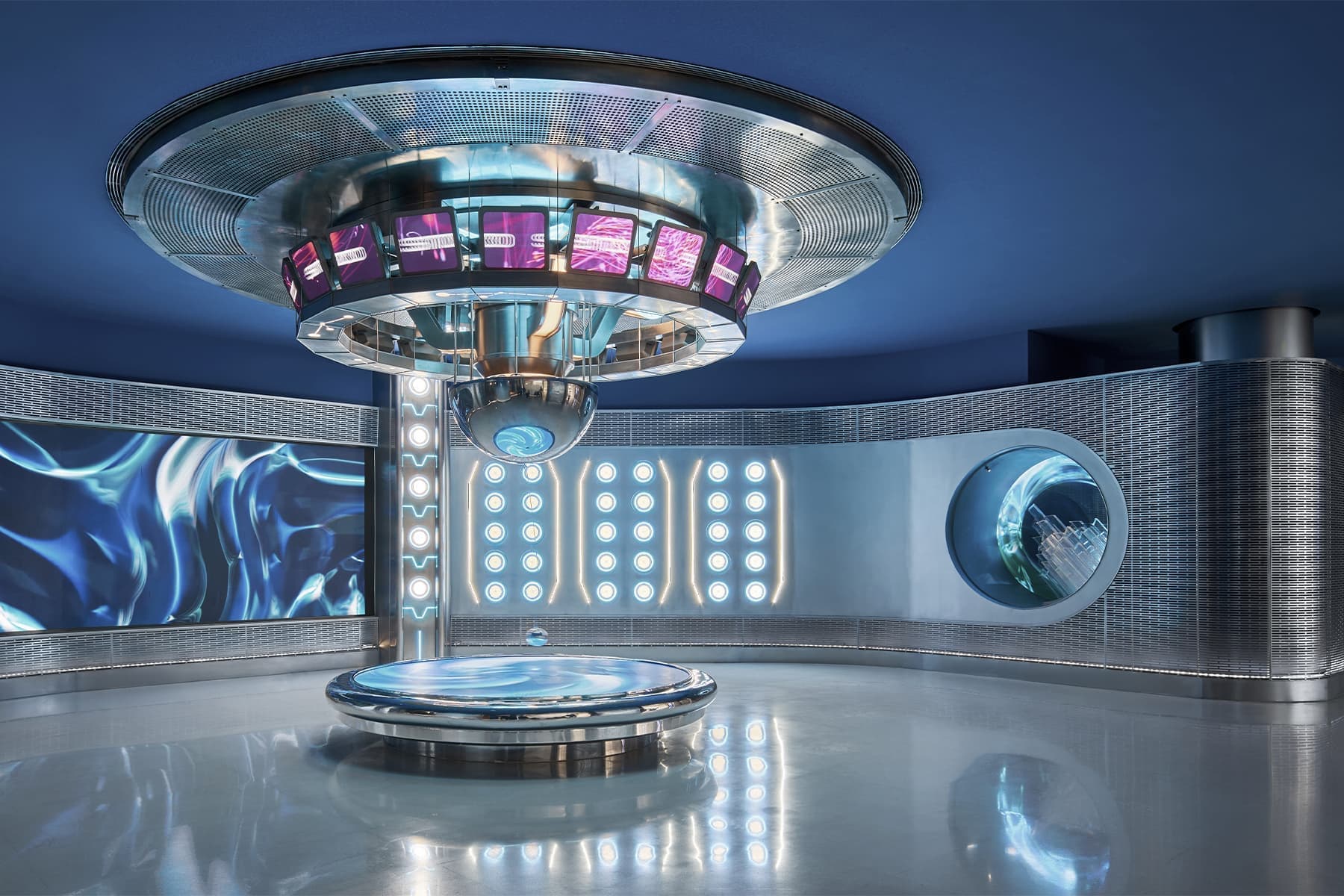 Футуристичные формы и все оттенки космоса в интерьере китайского клуба эстетической медицины — проект студии VCG Design