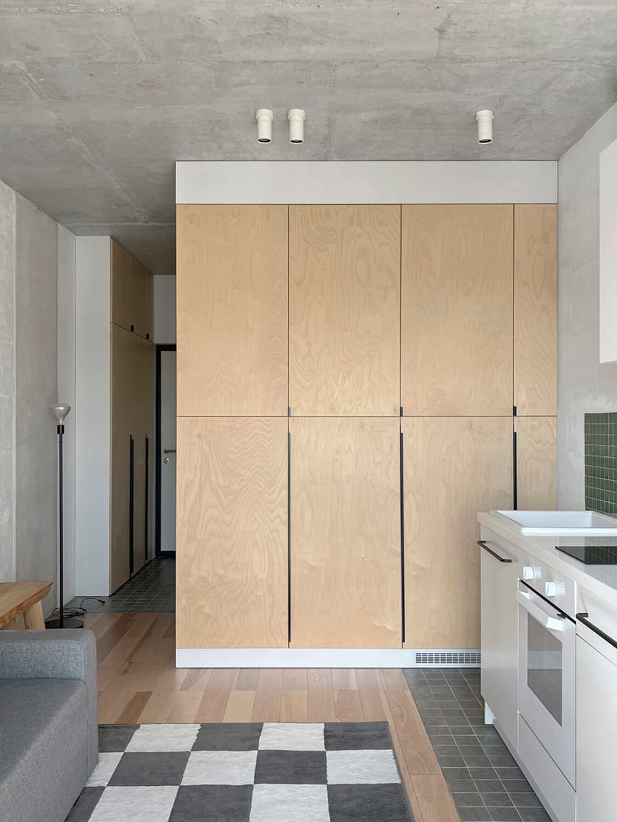 Мягкий и сдержанный интерьер экспериментальной квартиры-студии — проект ahno studio