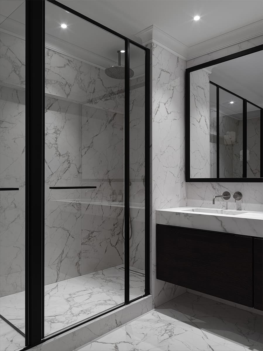 Элегантный интерьер семейных апартаментов в здании бывшей московской фабрики — проект Studio 25