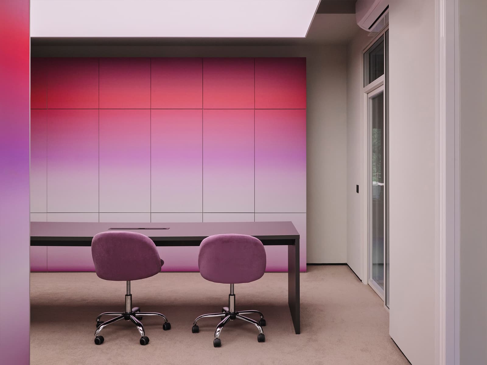 Офисная «коммуна» для девелопера: сталь, градиент и динамический свет – проект студии KIDZ