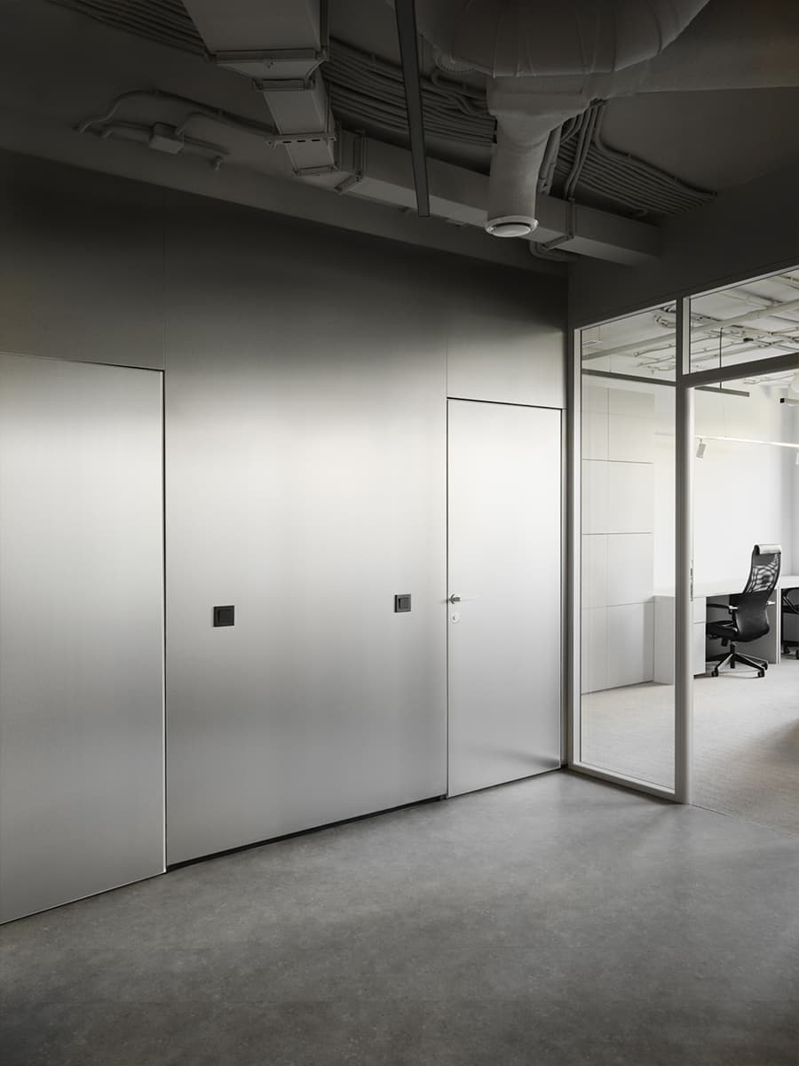 Офисная «коммуна» для девелопера: сталь, градиент и динамический свет – проект студии KIDZ