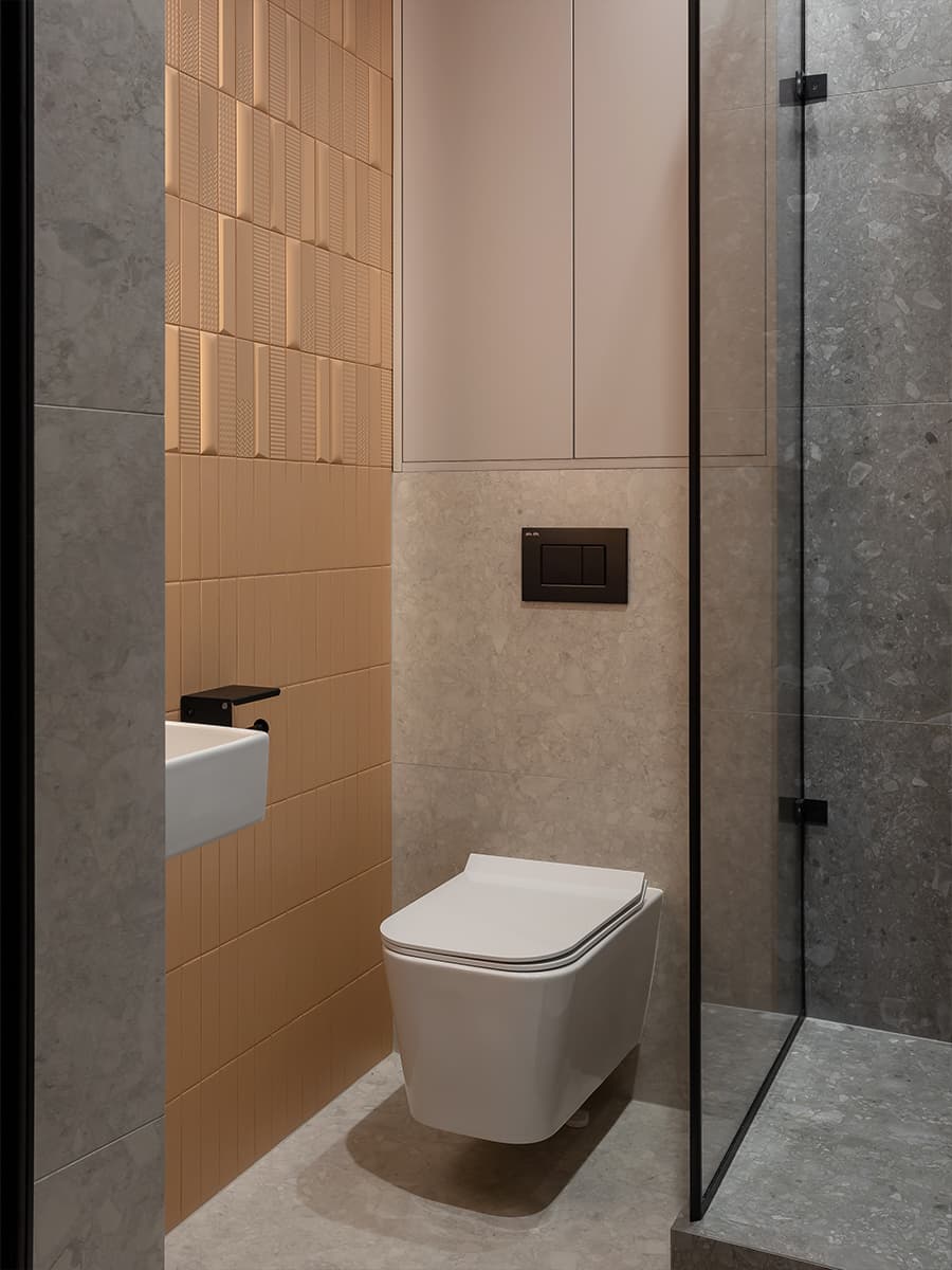 Лиловая кухня и обилие зеленого цвета в интерьере екатеринбургской квартиры — проект Анны Лагутиной