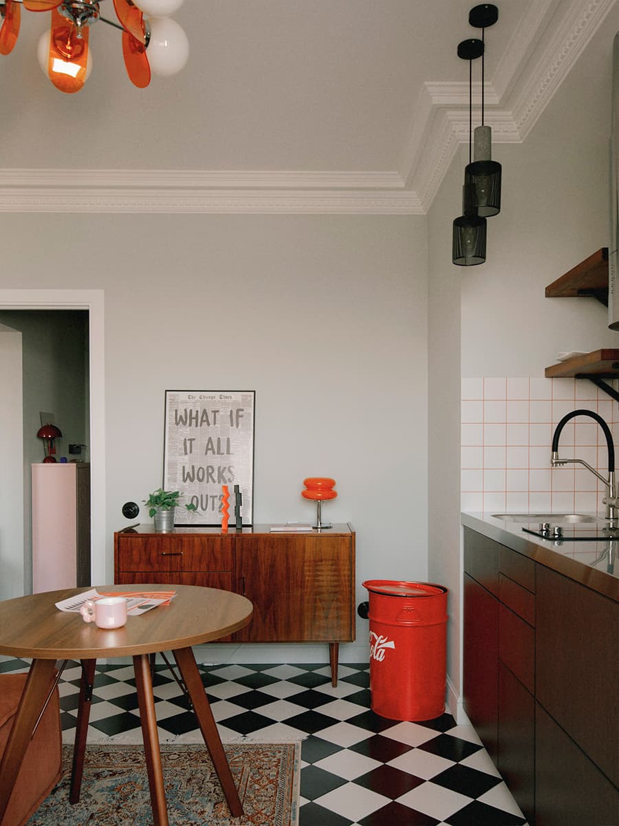 Собранный по крупицам винтаж в интерьере квартиры с музыкальной студией — проект Серафимы Гавриленко