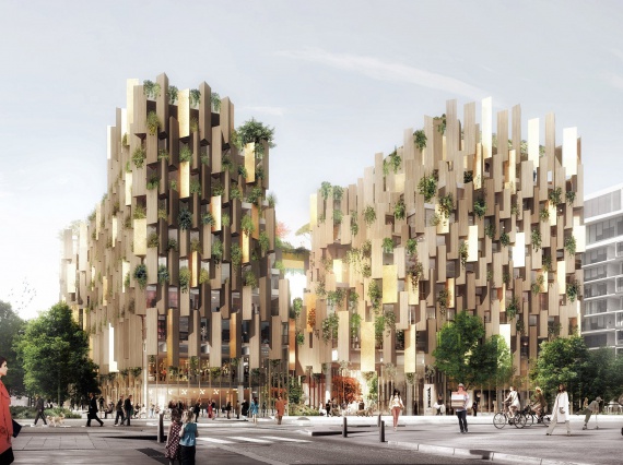 Новый отель Кенго Кума превратит Париж в городские джунгли 