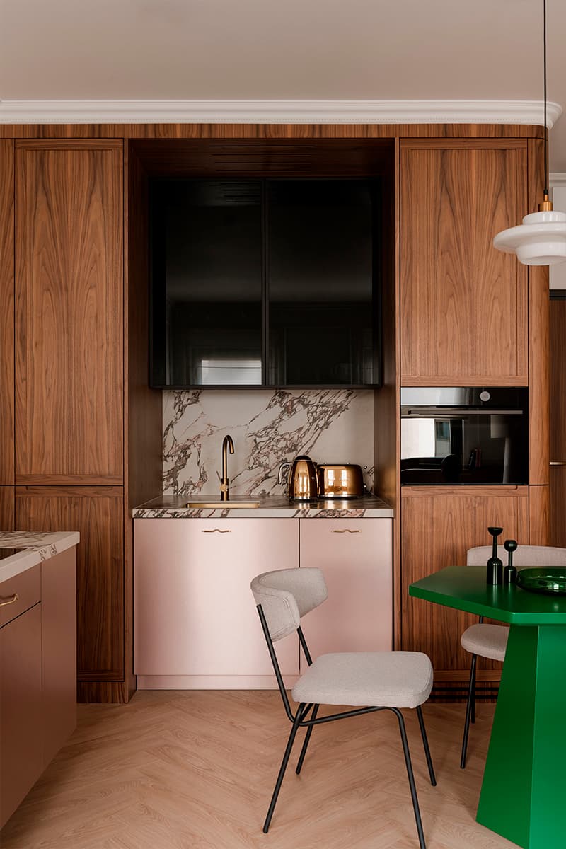 Элегантная эклектика в интерьере маленькой квартиры-студии — проект FURORA Studio