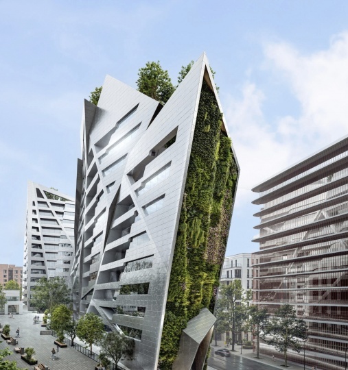 В Париже появится футуристичное здание по проекту Studio Libeskind