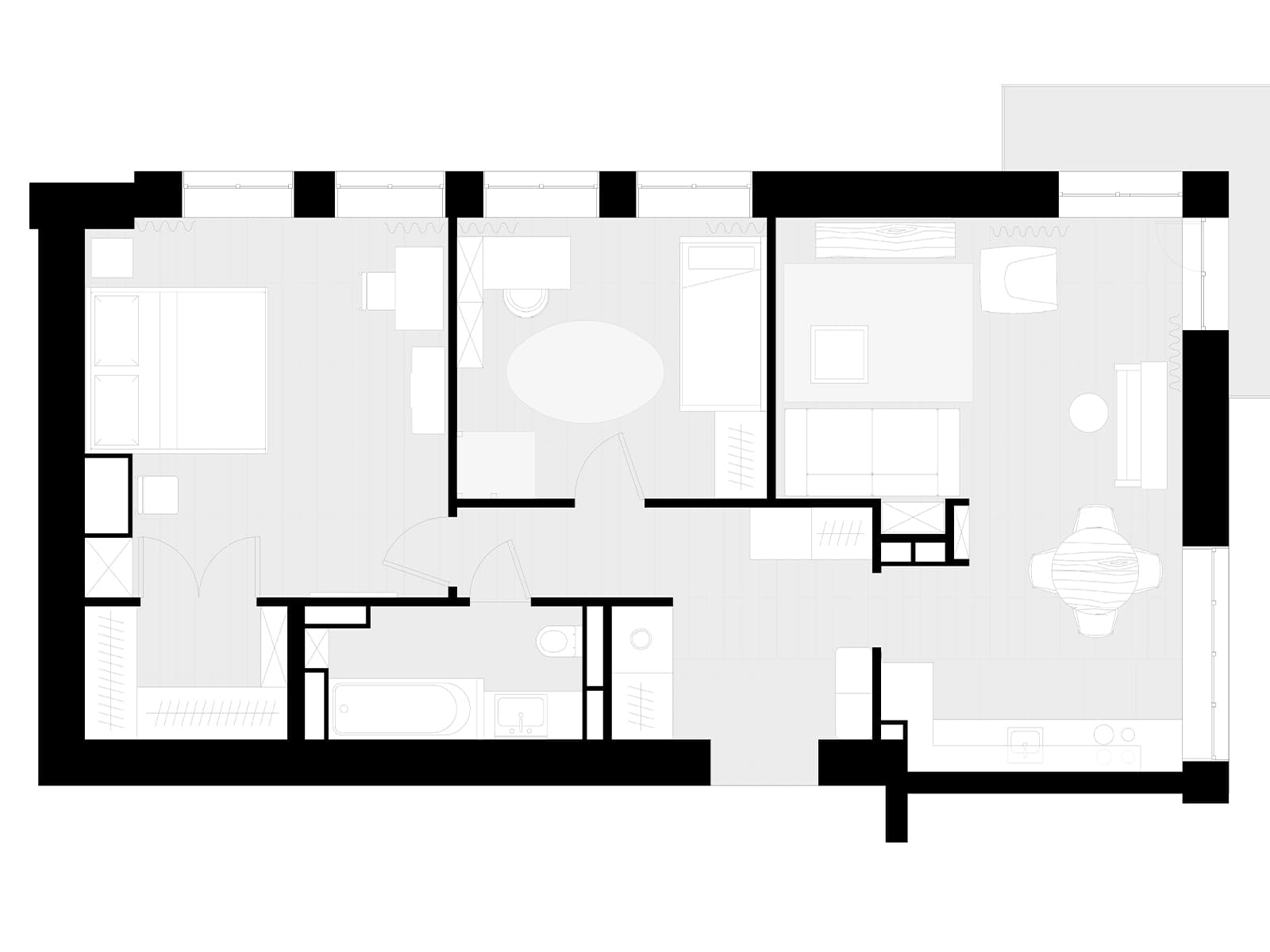 Винтажные детали в интерьере квартиры с богатой историей — проект Марии Ефановой