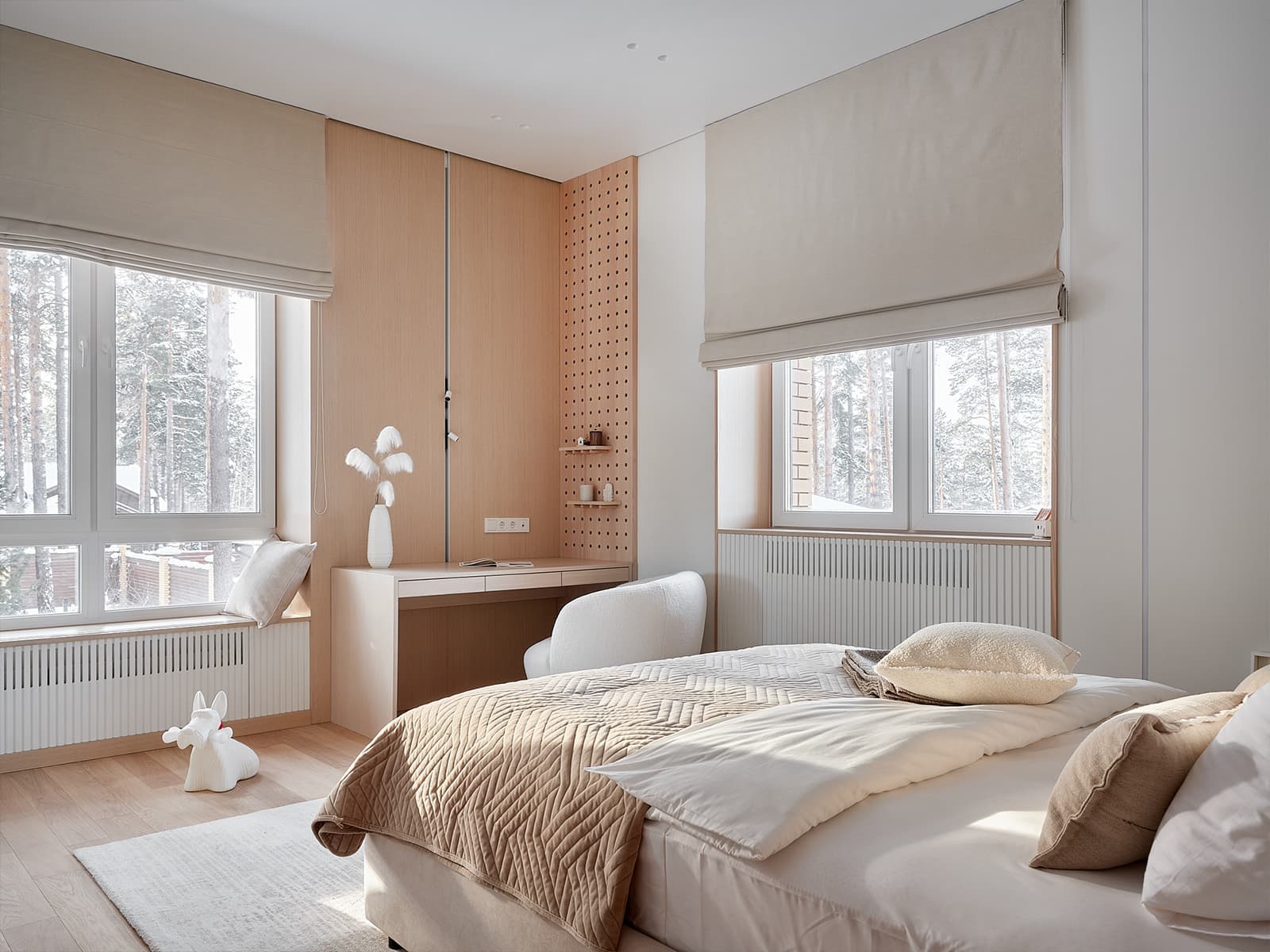 Диалог мужских и женских предпочтений в интерьере сибирского коттеджа — проект Татьяны Коркиной