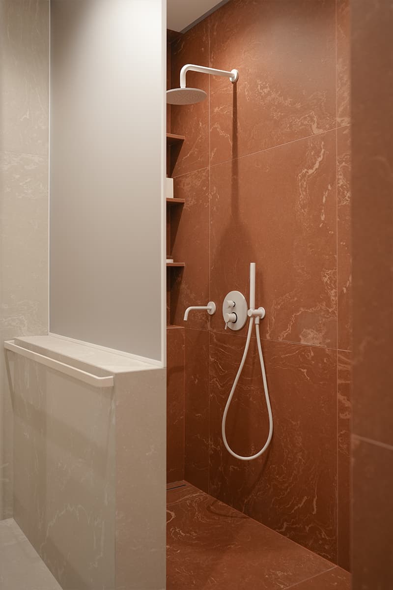 Зоны для хобби и место для кошки в светлом интерьере квартиры для молодой пары — проект бюро ZROBIM architects