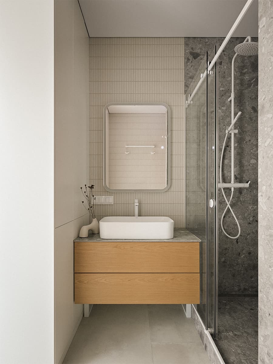 Фактура теплого дерева и нестандартное планировочное решение в интерьере петербургской квартиры — проект Анны Луцкевич