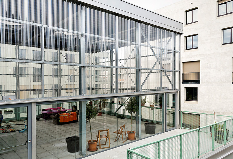 Общественная комната в коммунальном доме в Цюрихе, Pool Architekten, 2014