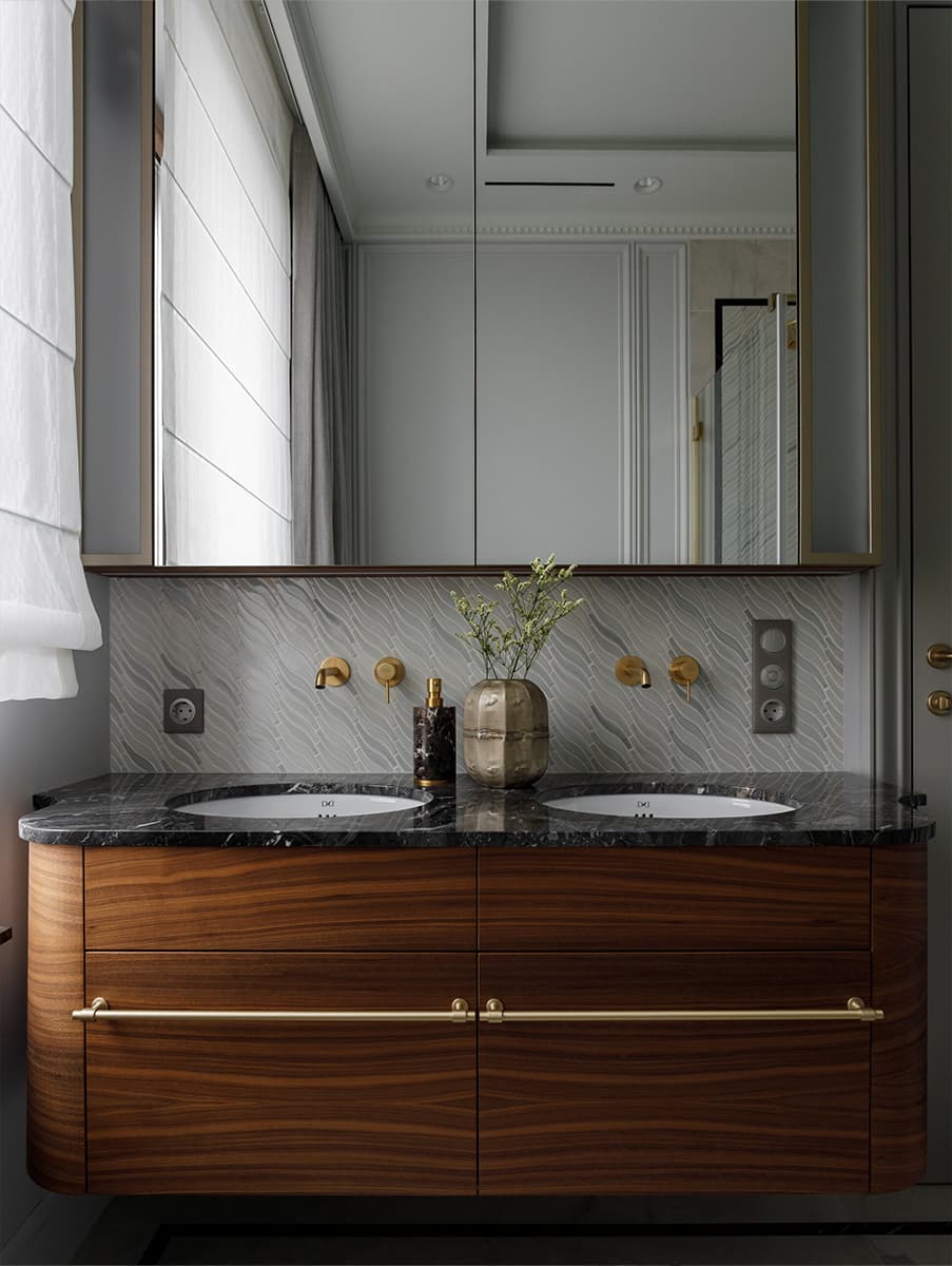 Вневременные решения в уютном интерьере квартиры для интеллигентной семьи — проект Polukhina Design