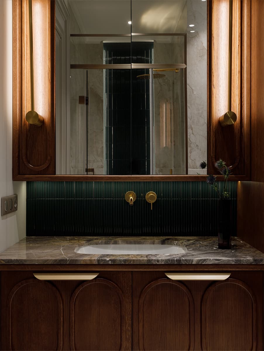 Вневременные решения в уютном интерьере квартиры для интеллигентной семьи — проект Polukhina Design