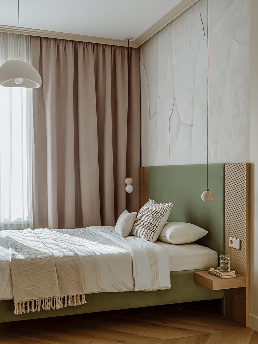 Медитативный интерьер, созданный по канонам восточных практик — проект Катарины Притчиной