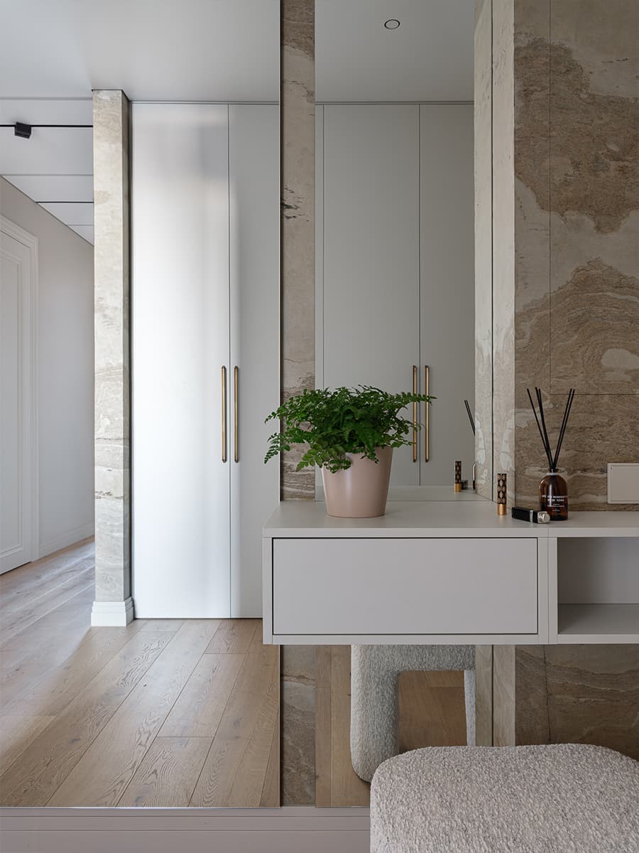 Светлый интерьер семейной квартиры возле Москва-сити — проект Марины Багуцкой