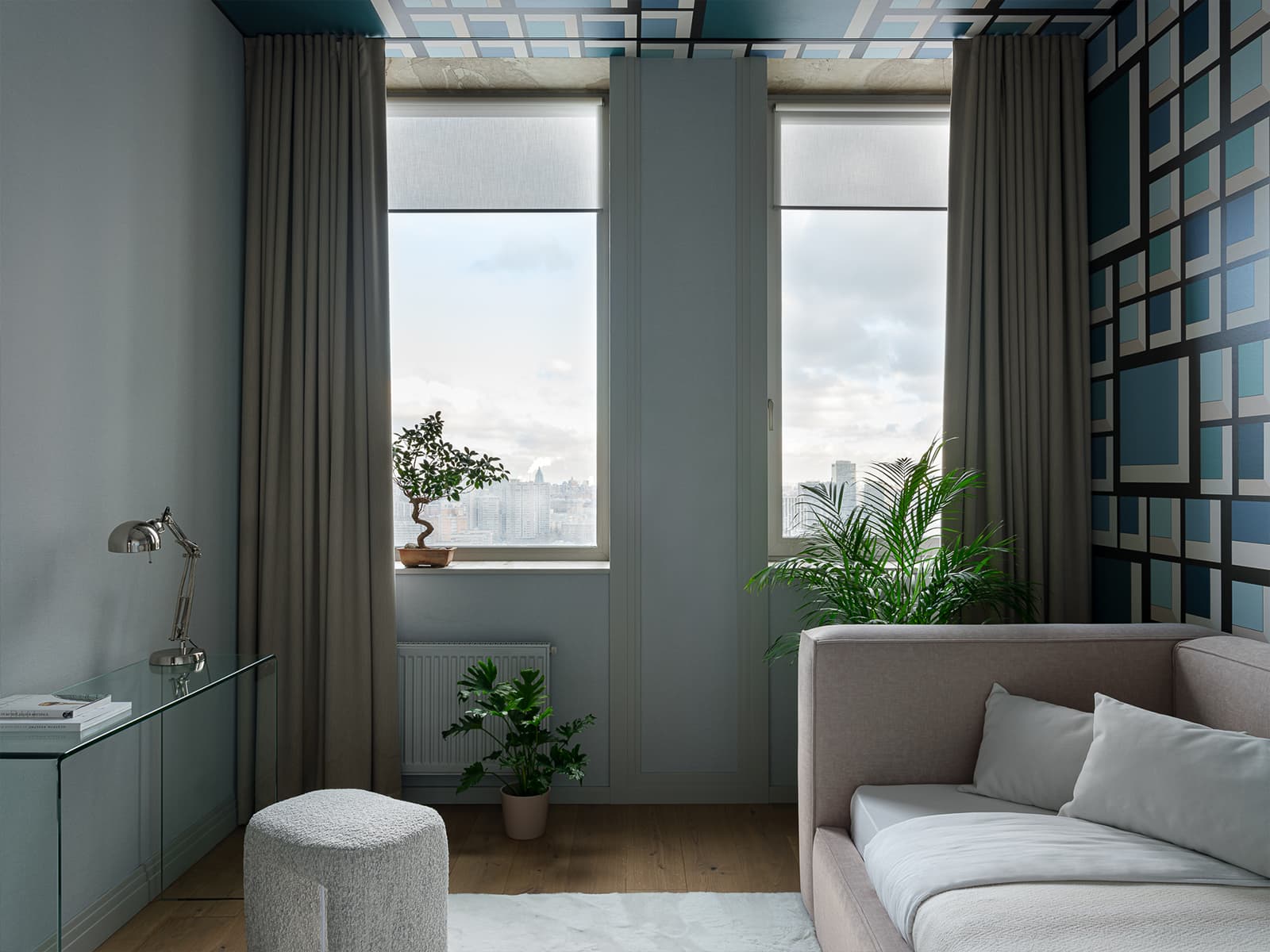 Светлый интерьер семейной квартиры возле Москва-сити — проект Марины Багуцкой