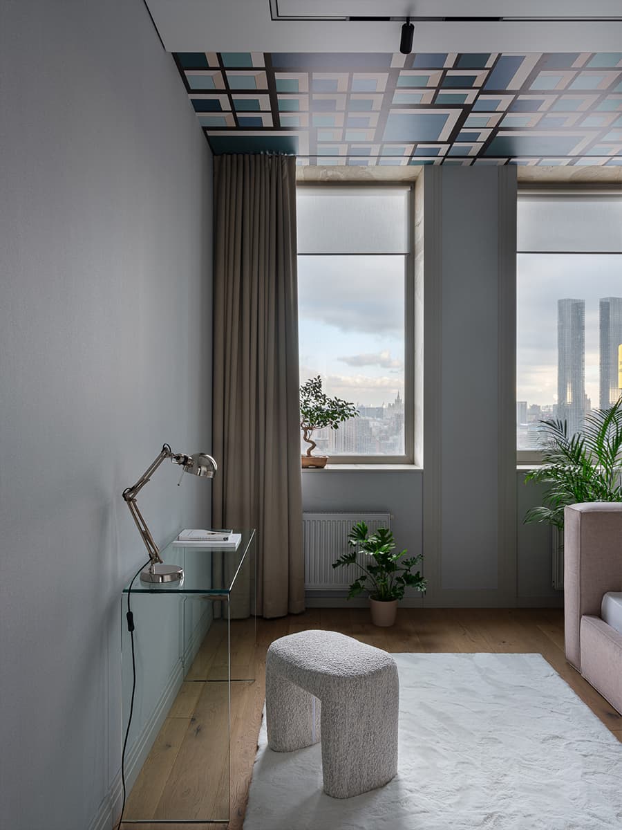 Светлый интерьер семейной квартиры возле Москва-сити — проект Марины Багуцкой