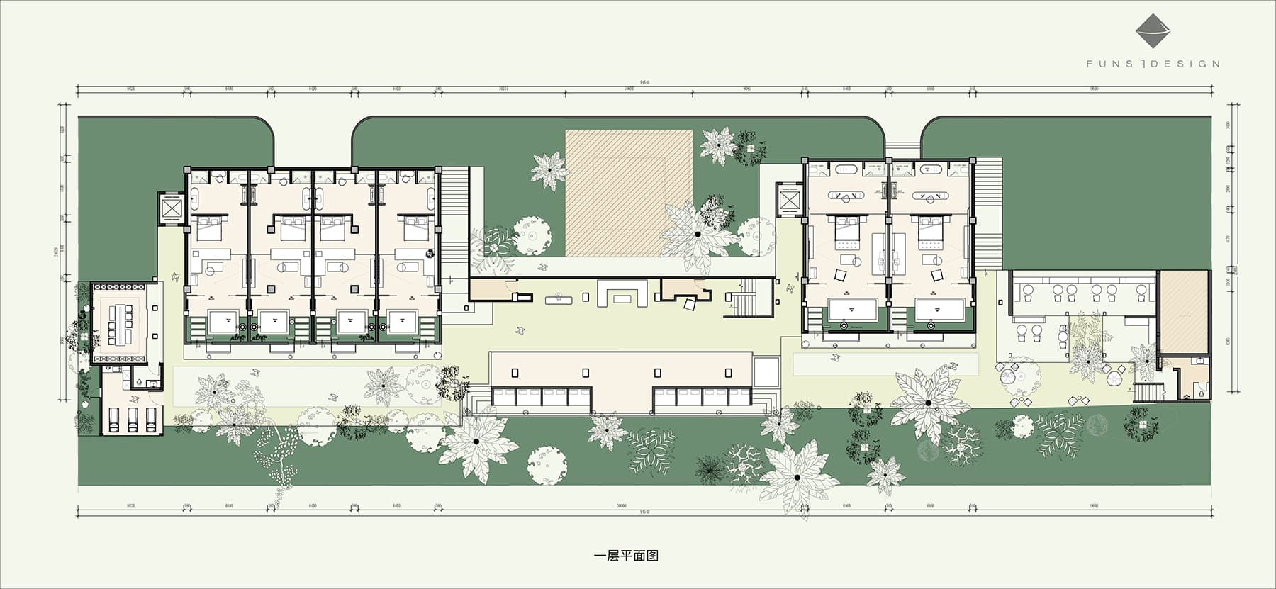 Диалог между человеком и природой Китая в интерьере загородного отеля — проект Робина Ло