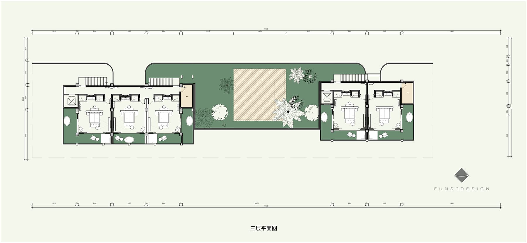 Диалог между человеком и природой Китая в интерьере загородного отеля — проект Робина Ло