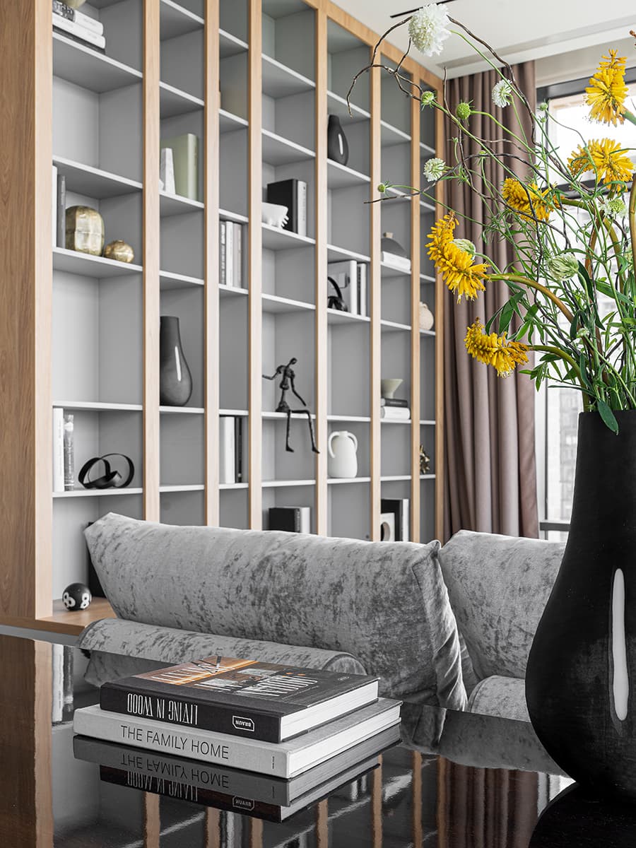 Воздушный интерьер квартиры с панорамным видом на Москву — проект Оксаны Галактионовой