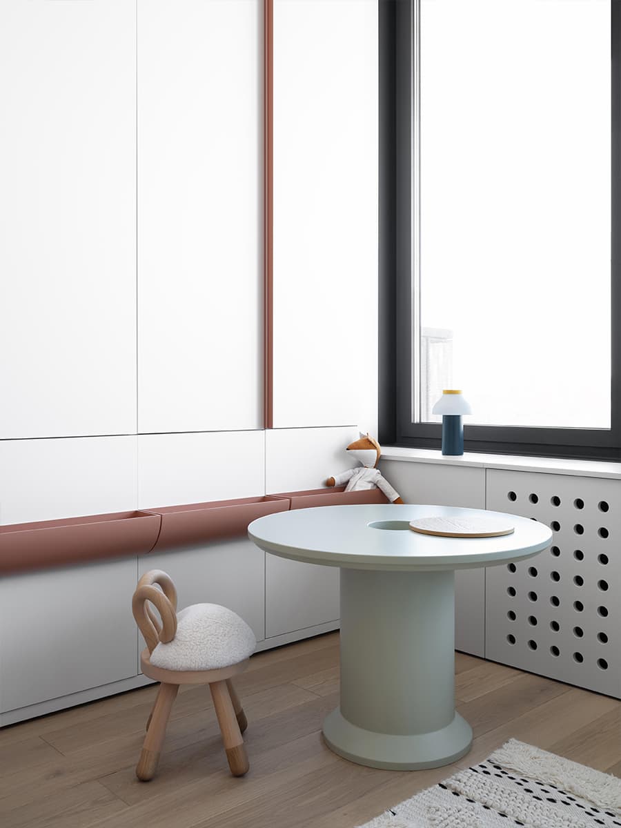 Продуманный до мелочей интерьер квартиры с графичными деталями — проект bureau SLOVO