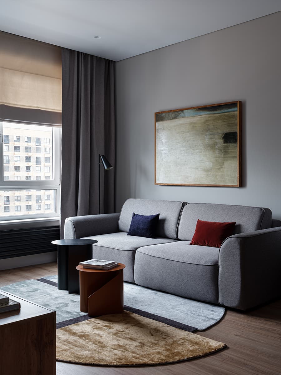 Акцентные детали в интерьере квартиры для деятеля кино — проект Марго Бабкиной