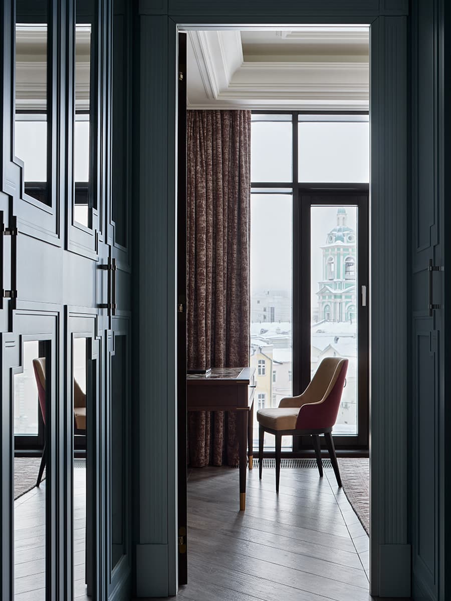 Спокойный и респектабельный интерьер квартиры в центре Москвы — проект Елены Потемкиной
