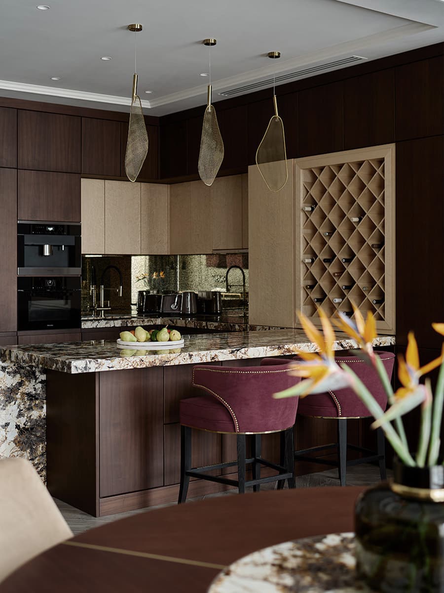 Спокойный и респектабельный интерьер квартиры в центре Москвы — проект Елены Потемкиной