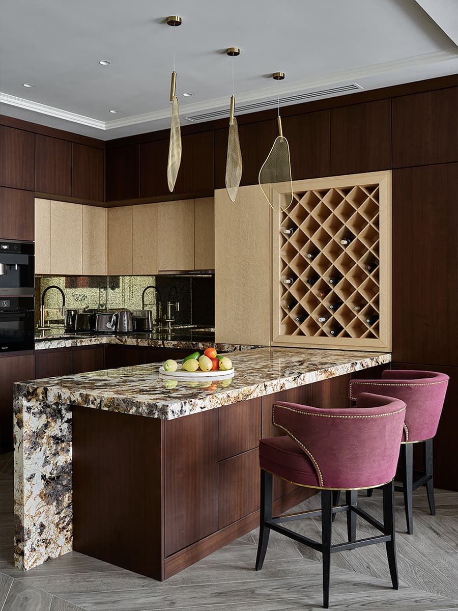 Спокойный и респектабельный интерьер квартиры в центре Москвы — проект Елены Потемкиной