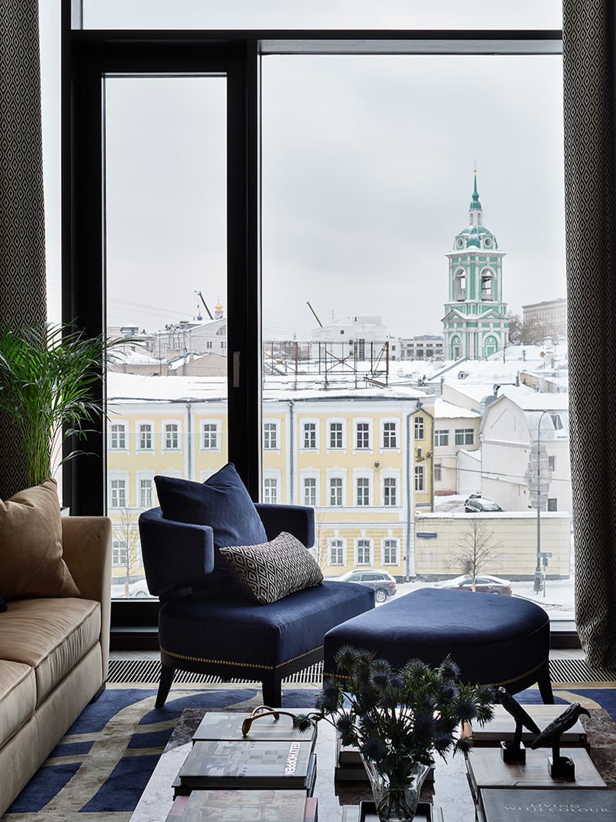 Спокойный и респектабельный интерьер квартиры в центре Москвы — проект Елены Потемкиной