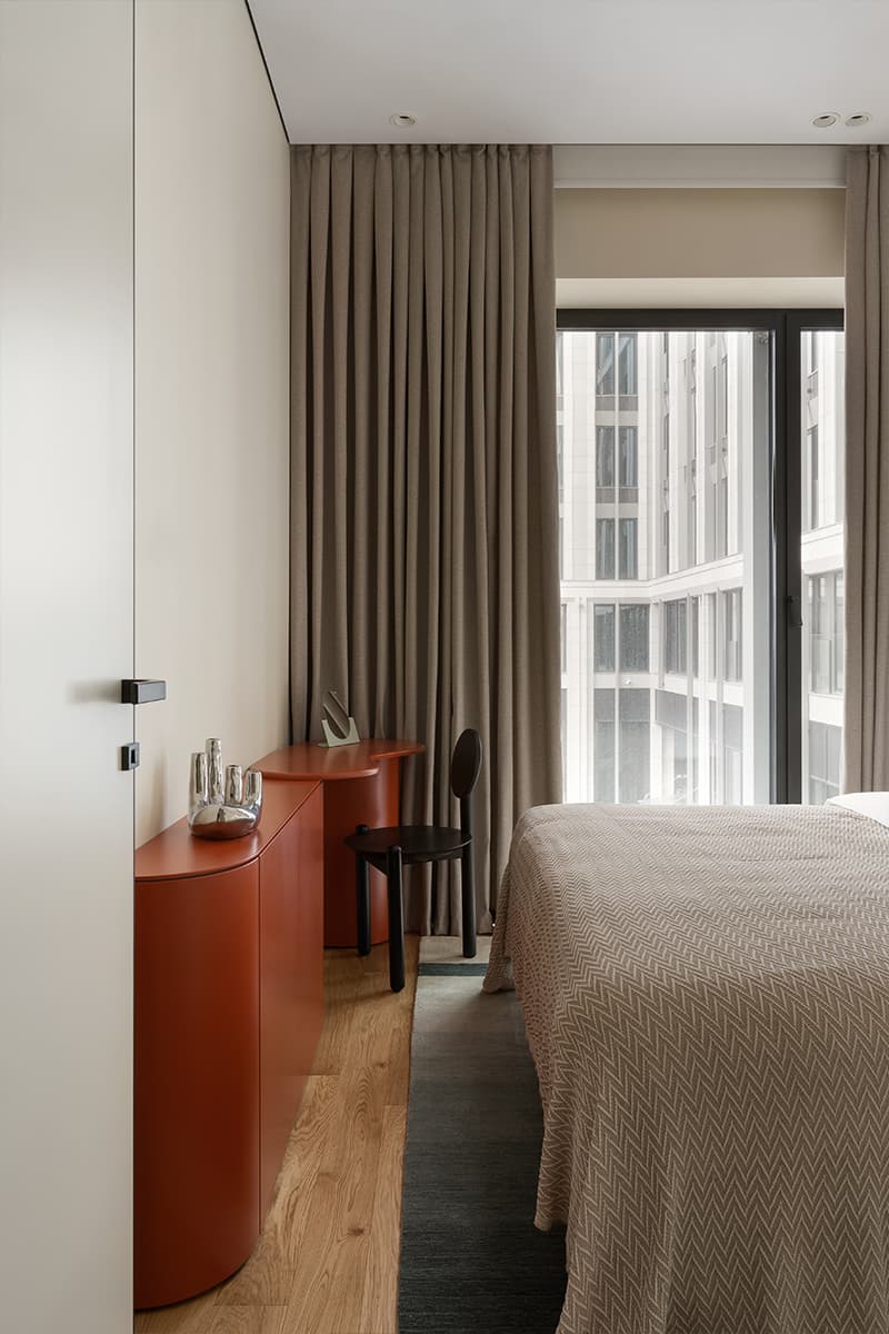 Терракотовые акценты в интерьере квартиры под сдачу в аренду — проект Данили Хутбеевой w3