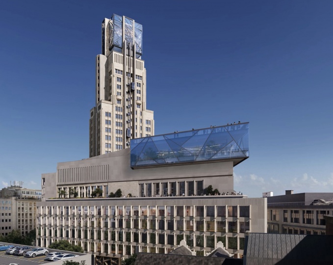 Studio Libeskind трансформирует офисное здание в Антверпене в культурный центр