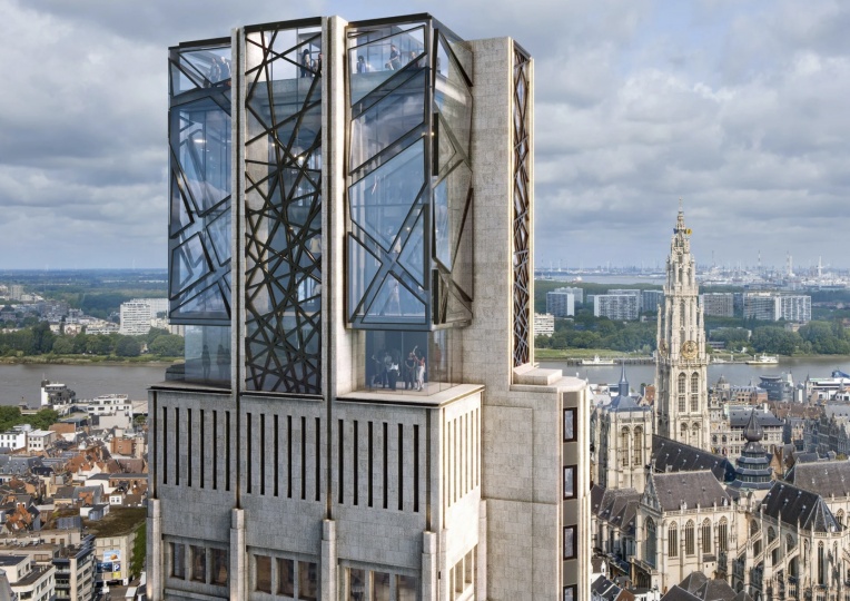 Studio Libeskind трансформирует офисное здание в Антверпене в культурный центр