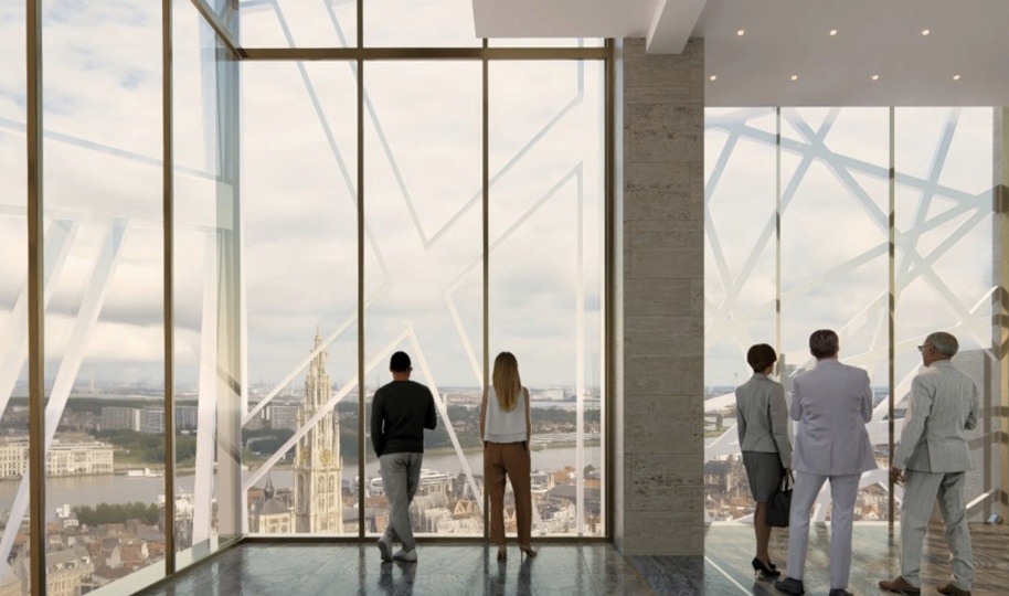 Studio Libeskind трансформирует офисное здание в Антверпене в культурный центр