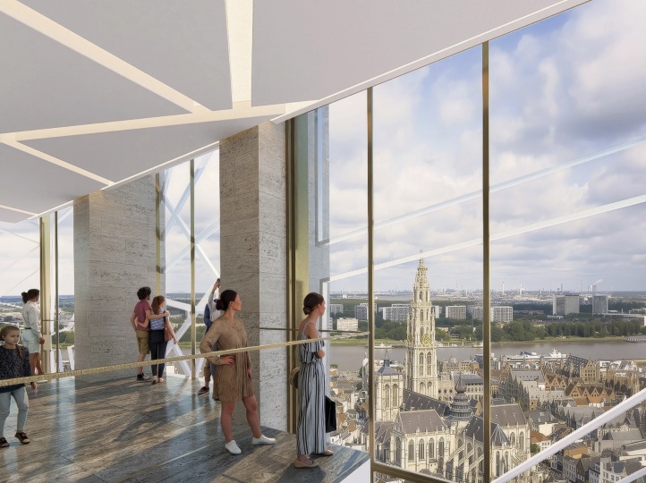 Studio Libeskind трансформирует офисное здание в Антверпене в культурный центр