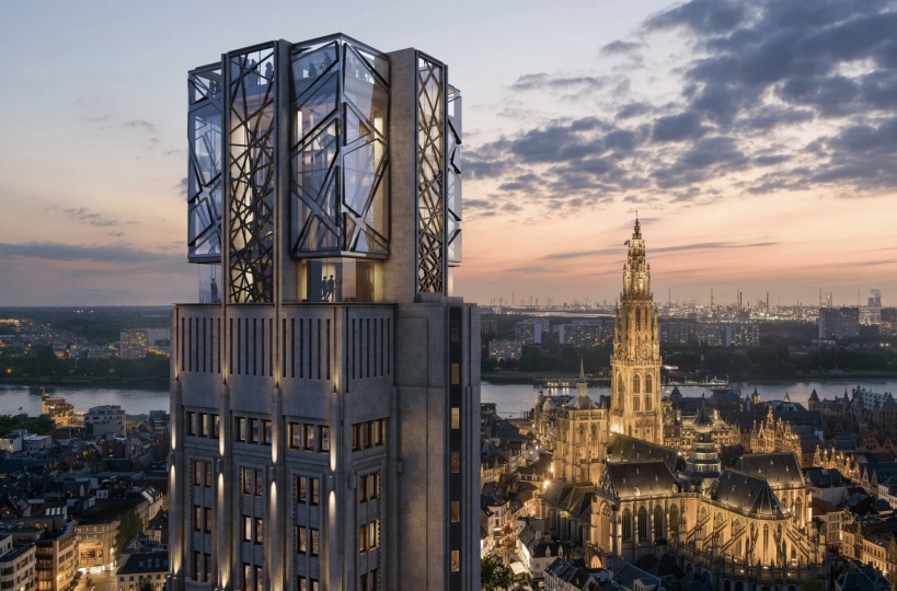 Studio Libeskind трансформирует офисное здание в Антверпене в культурный центр
