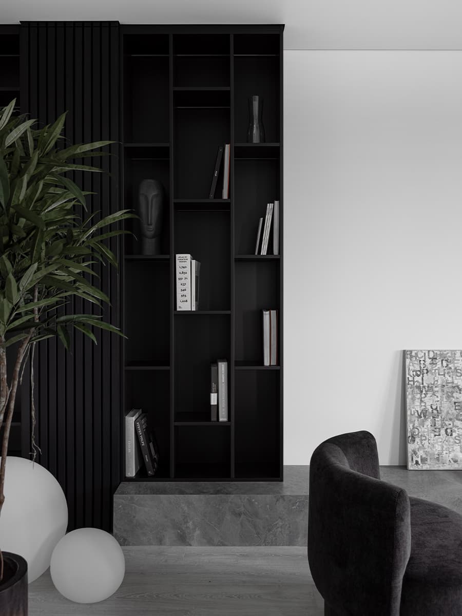 Монохромный интерьер минской квартиры без визуального шума — проект Анны Романчик