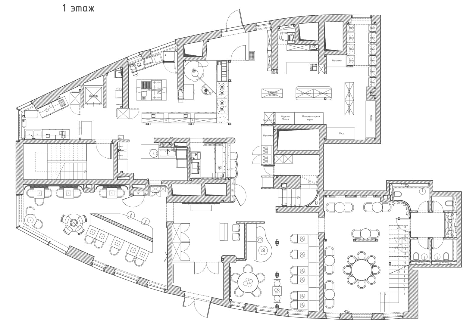 Авторские панно и плавная смена сезонов в интерьере московского ресторана — проект бюро УГОЛОК
